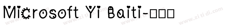 Microsoft Yi Baiti字体转换